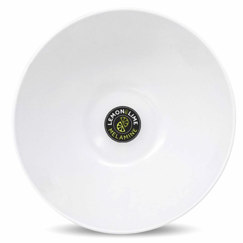 Plates, Platters & Bowls | White Round Melamine Serving Bowl 25Cm Catering & Kitchen Plates, Platters & Bowls