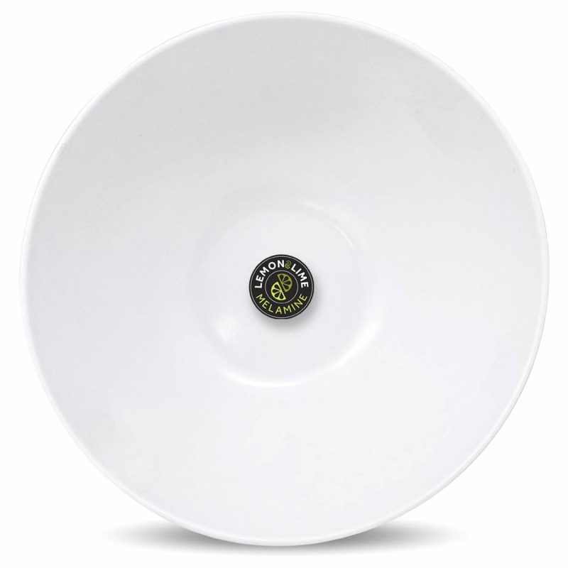 Plates, Platters & Bowls | White Round Melamine Serving Bowl 30Cm Catering & Kitchen Plates, Platters & Bowls