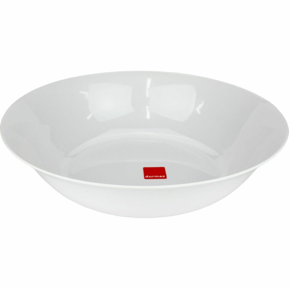 Plates, Platters & Bowls | White Round Melamine Serving Bowl 35Cm Catering & Kitchen Plates, Platters & Bowls