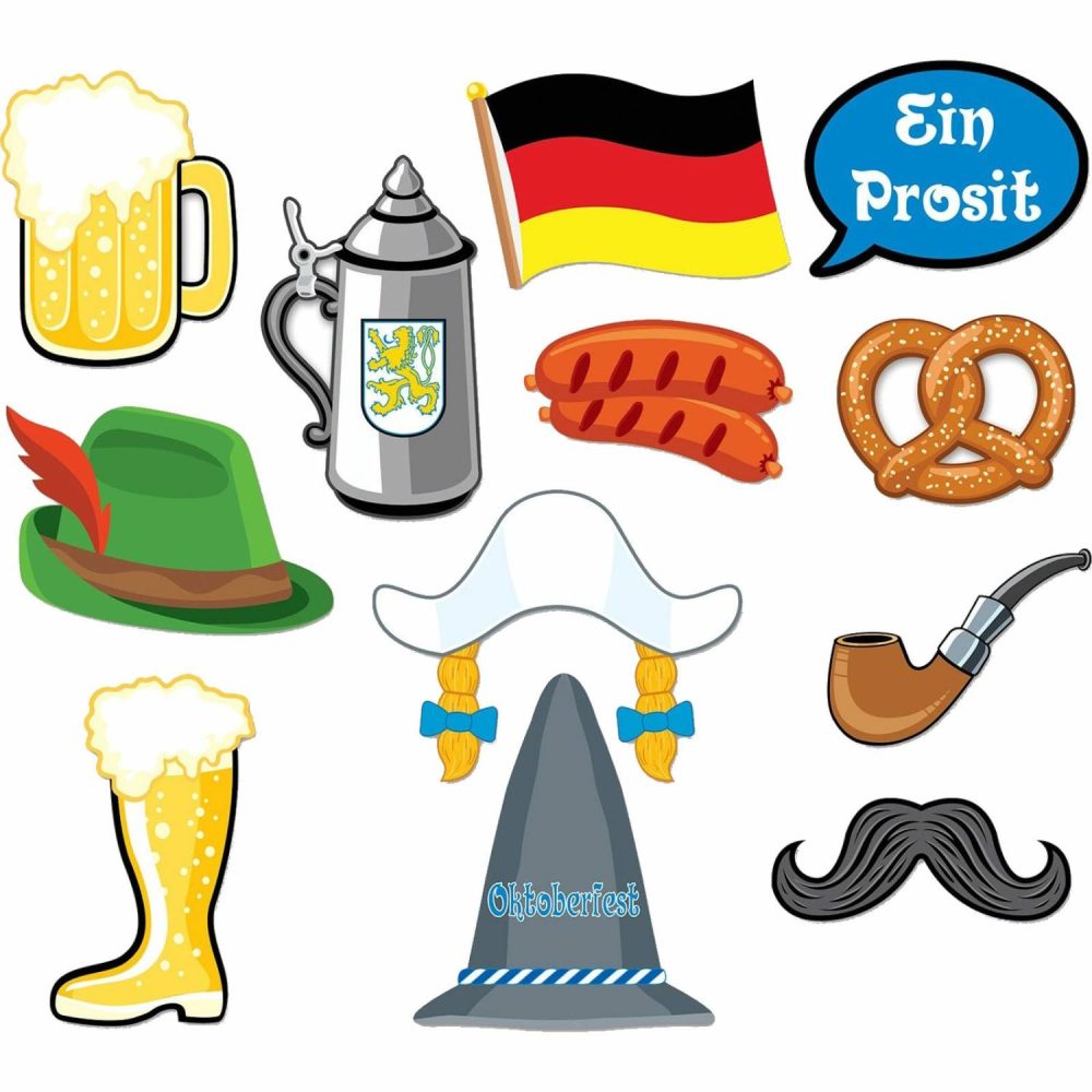 Props & Backdrops | Oktoberfest Photo Prop Signs (Pack Of 12) Decor Props & Backdrops