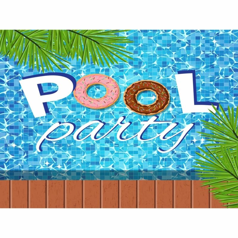 Props & Backdrops | Pool Party Fabric Backdrop Decor Props & Backdrops