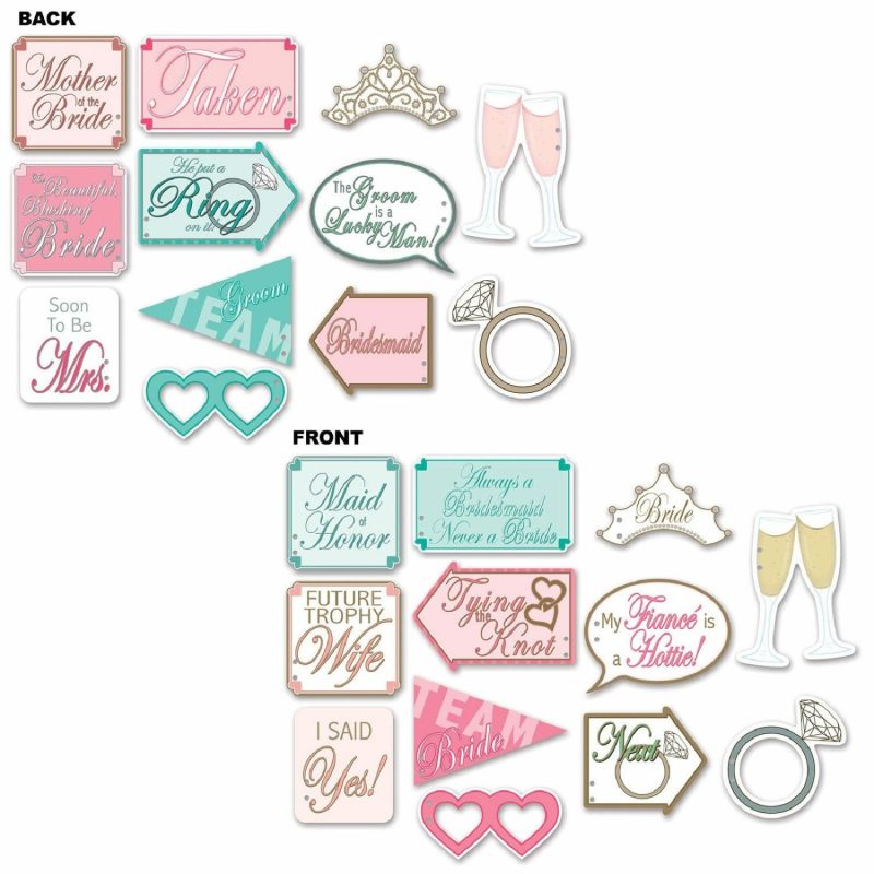 Props & Backdrops | Wedding Shower Photo Fun Signs (Pack Of 12) Decor Props & Backdrops