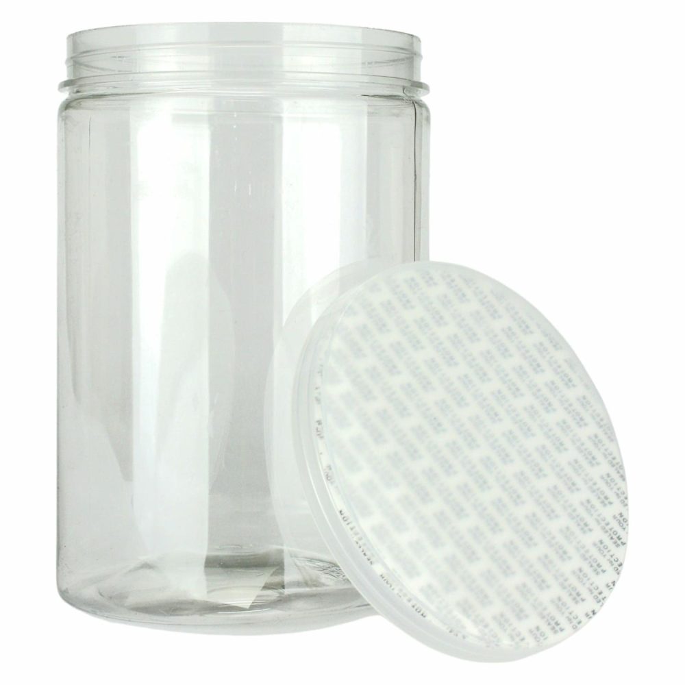 Storage & Containers | Clear Plastic Round Screw Top Jar 1000Ml Catering & Kitchen Storage & Containers