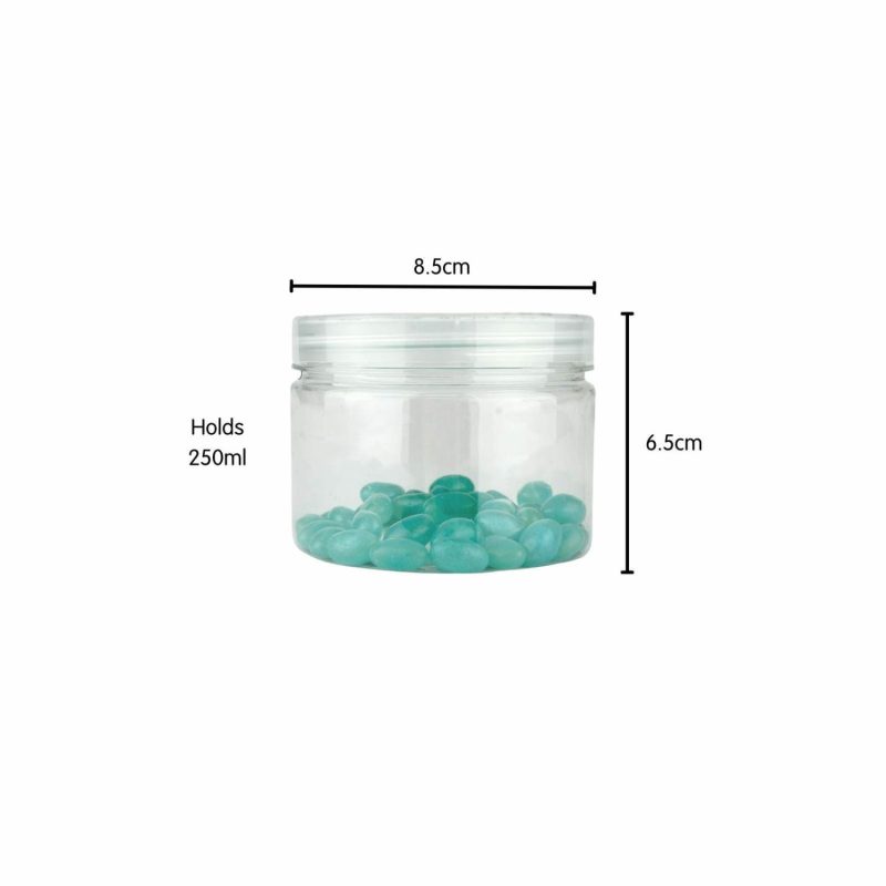 Storage & Containers | Clear Plastic Round Screw Top Jar 250Ml Catering & Kitchen Storage & Containers