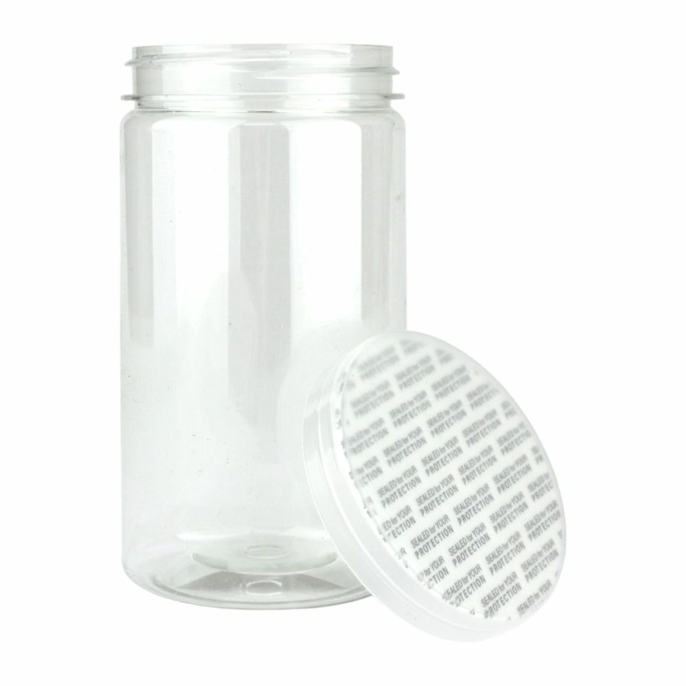 Storage & Containers | Clear Plastic Round Screw Top Jar 350Ml Catering & Kitchen Storage & Containers