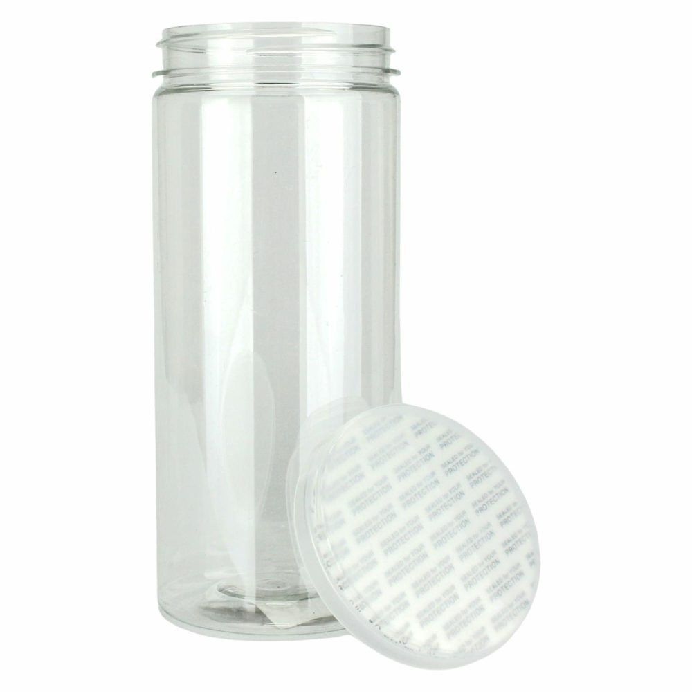 Storage & Containers | Clear Plastic Round Screw Top Jar 450Ml Catering & Kitchen Storage & Containers