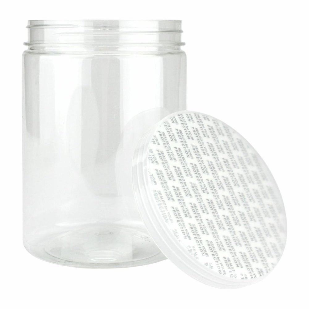 Storage & Containers | Clear Plastic Round Screw Top Jar 550Ml Catering & Kitchen Storage & Containers