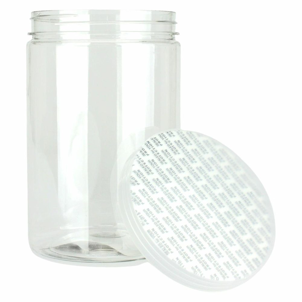 Storage & Containers | Clear Plastic Round Screw Top Jar 650Ml Catering & Kitchen Storage & Containers