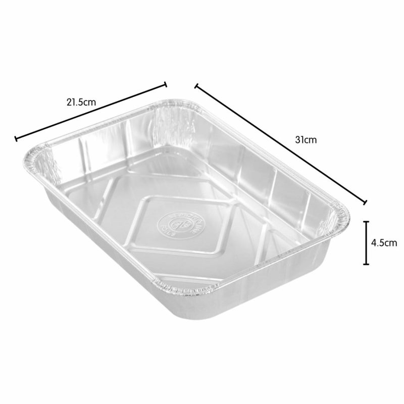 Storage & Containers | Foil Oven Trays 31Cm X 21.5Cm X 4.5Cm (Pack Of 10) Catering & Kitchen Storage & Containers