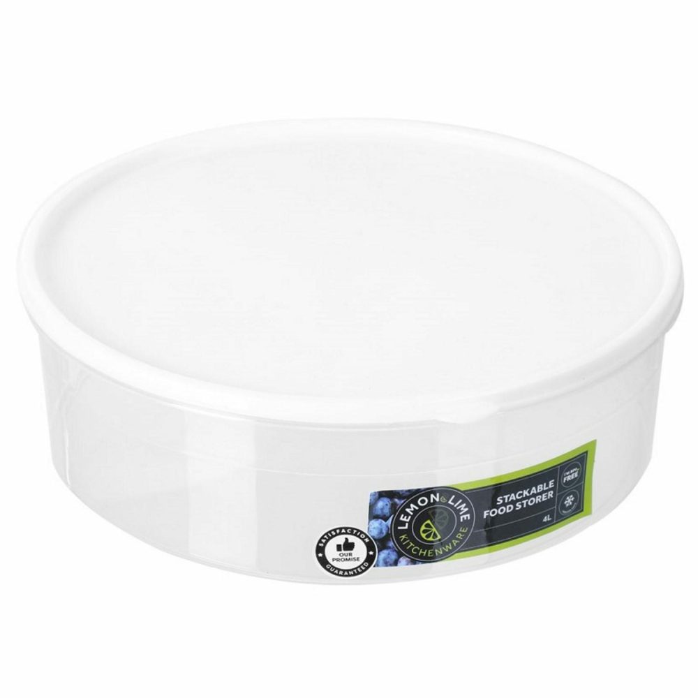 Storage & Containers | Keep Fresh Round Plastic Food Container 4L Catering & Kitchen Storage & Containers