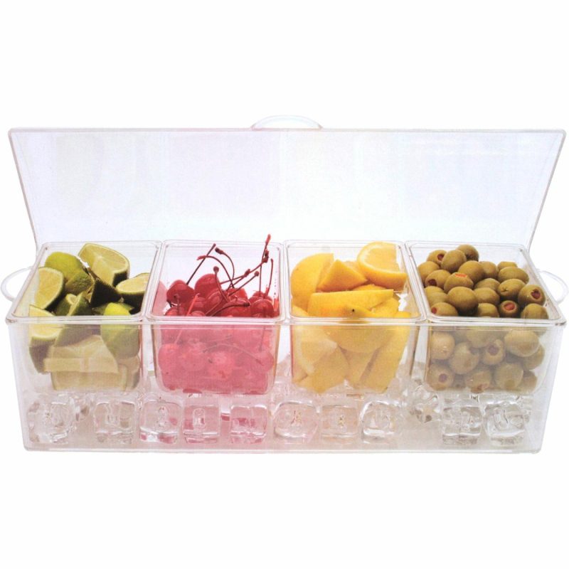 Storage & Containers | Lemon & Lime Crystal Chilled Serving Box With Flip Lid Catering & Kitchen Storage & Containers