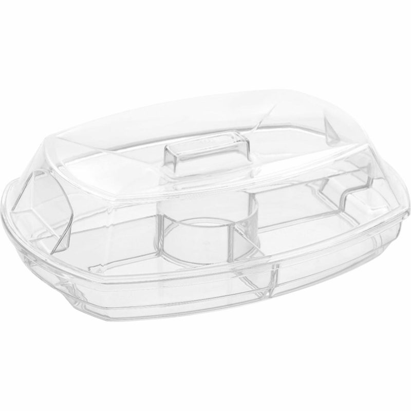 Storage & Containers | Lemon & Lime Crystal Chilled Serving Platter With Lid Catering & Kitchen Storage & Containers