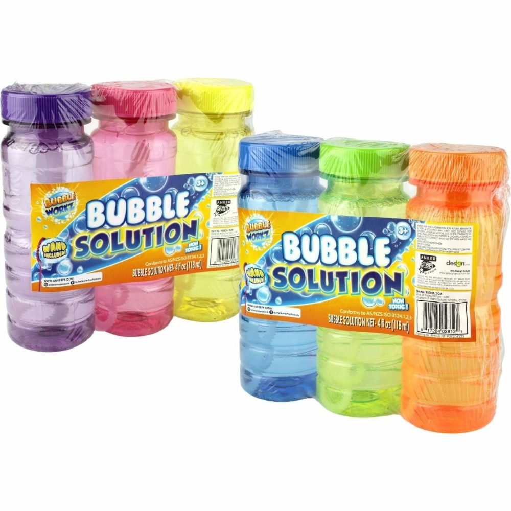 Toys | Coloured Bubble Bottles 118Ml (Pack Of 3) Outdoor Games Outdoor Games