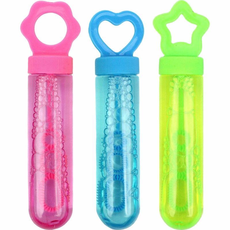 Toys | Coloured Bubble Wands (Pack Of 3) Outdoor Games Outdoor Games