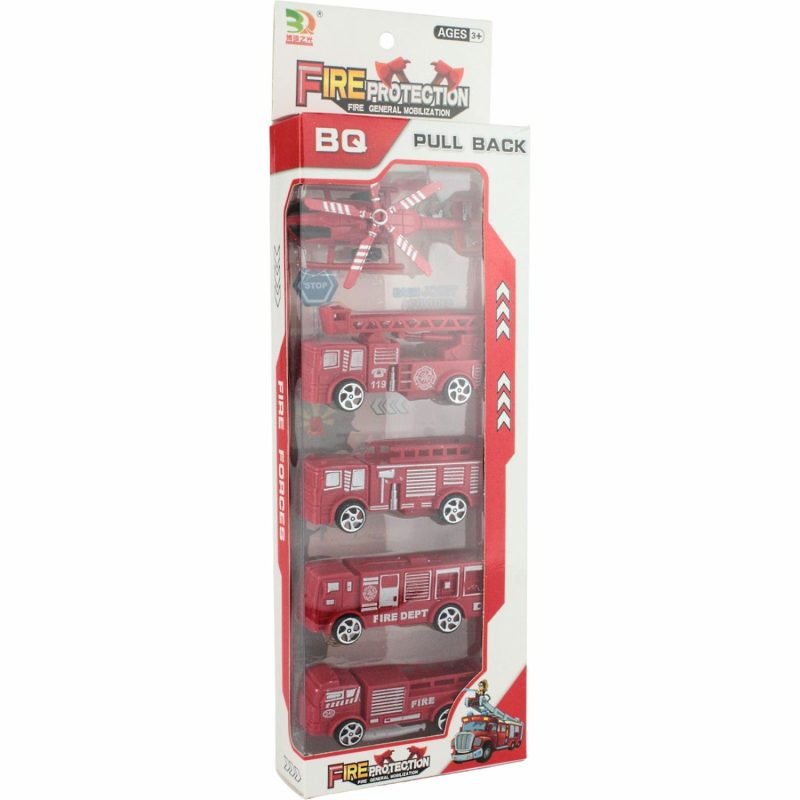 Toys | Fire Pull Back Vehicles (Pack Of 5) Toys Toys