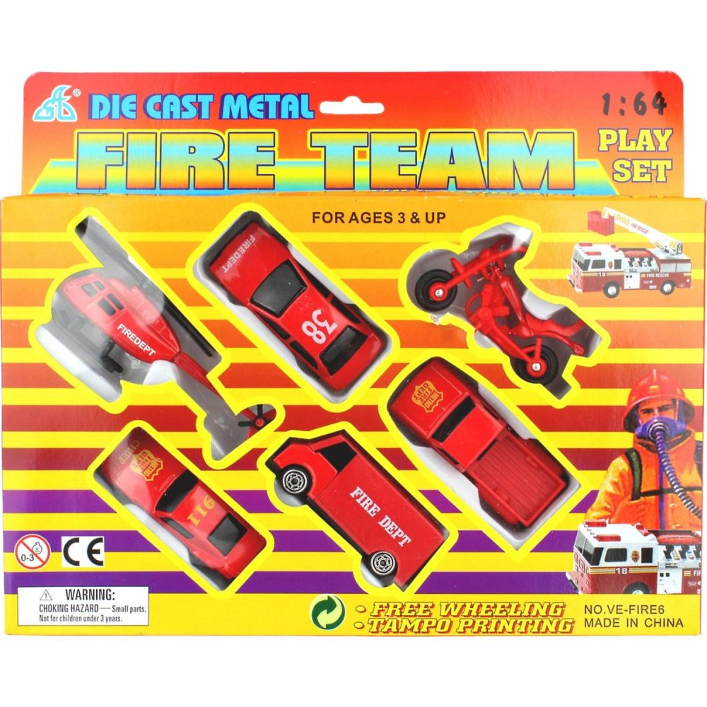 Toys | Fire Team Vehicle Playset (Pack Of 6) Toys Toys