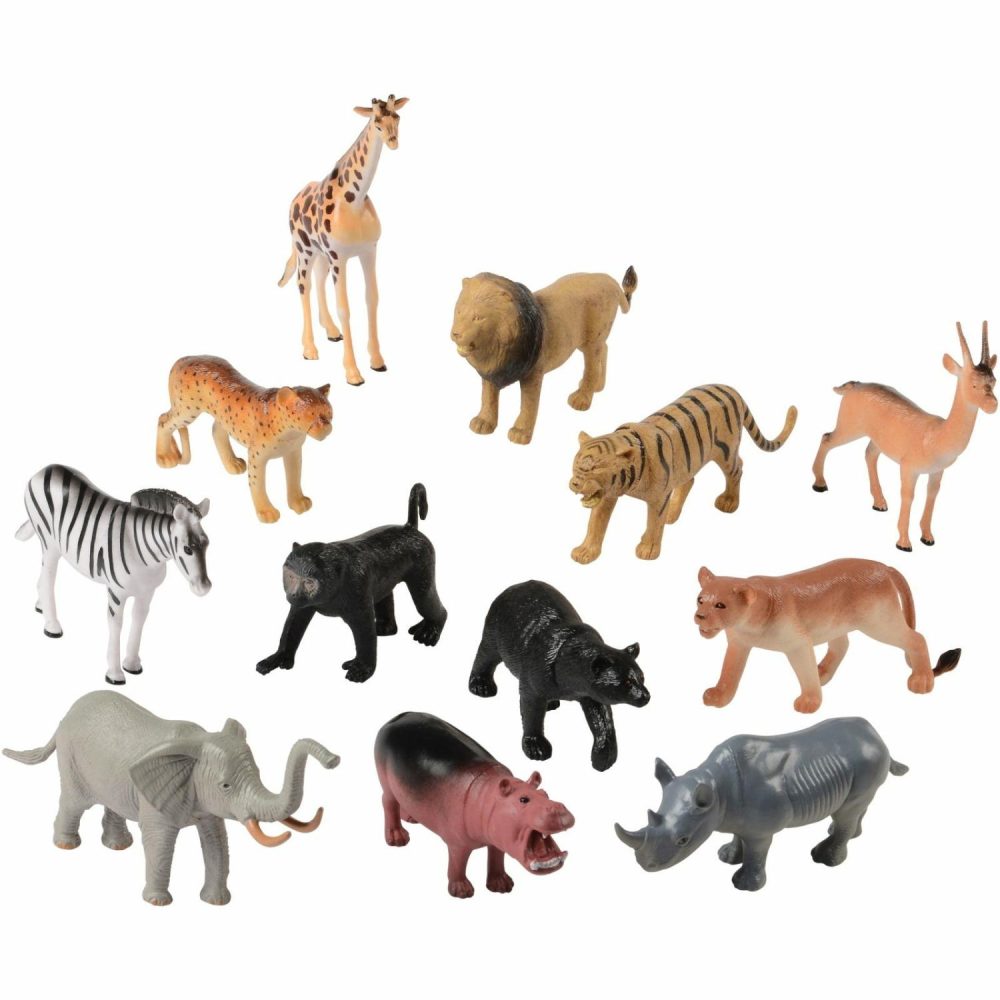 Toys | Large Wild Animal Plastic Toys (Pack Of 12) Toys Toys