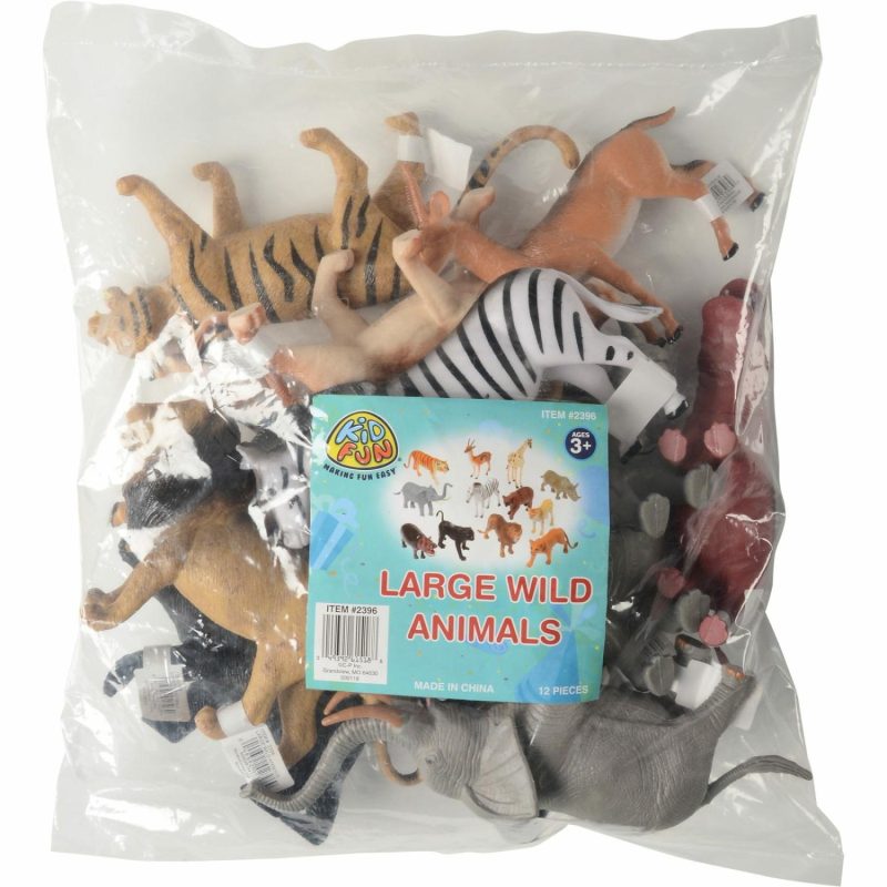 Toys | Large Wild Animal Plastic Toys (Pack Of 12) Toys Toys