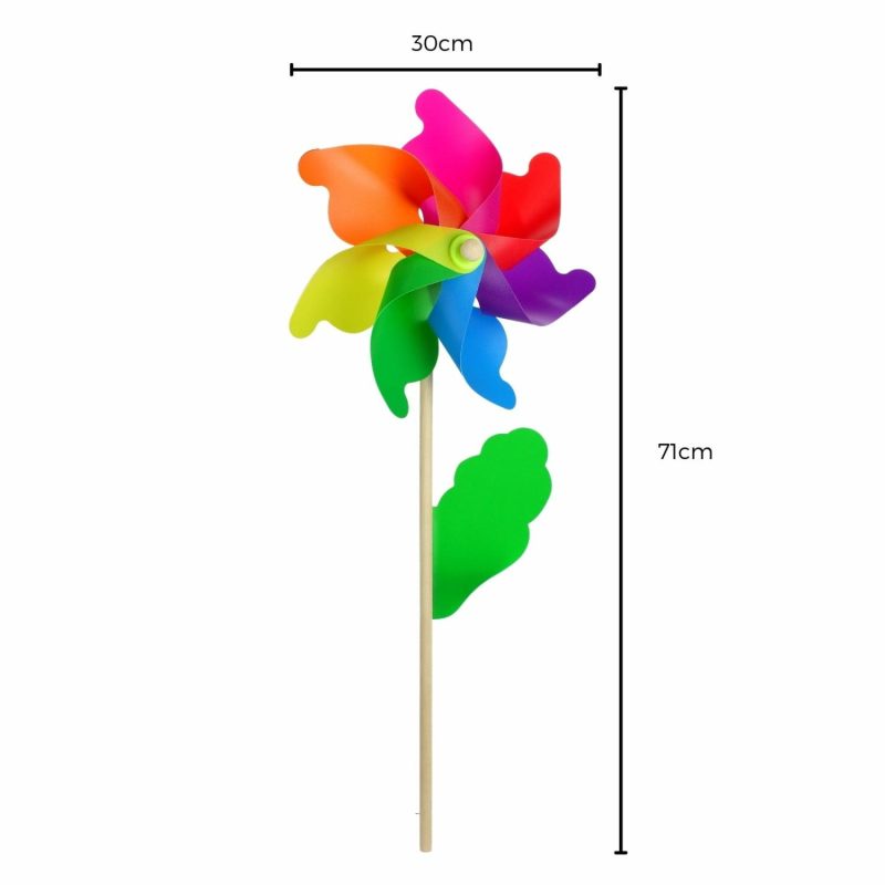 Toys | Rainbow Flower Pinwheel 71Cm Toys Toys