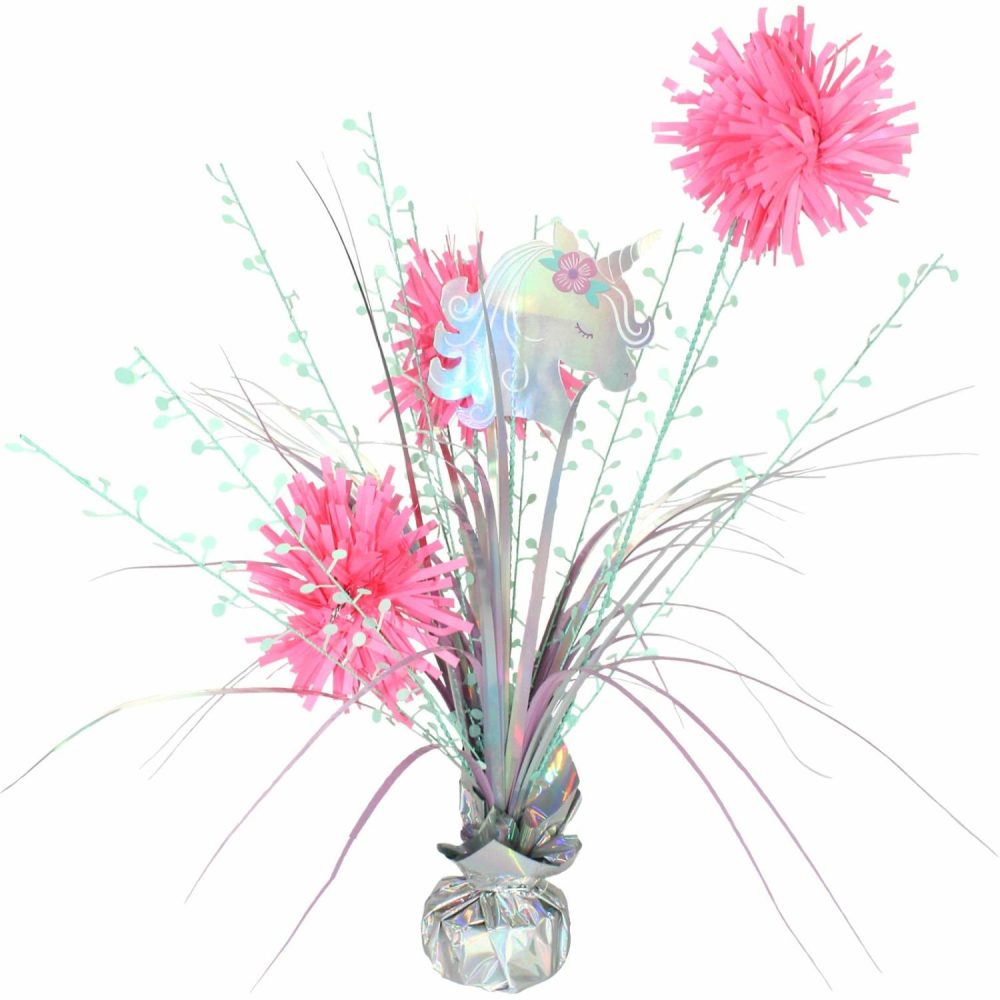 Weights, Sticks & Accessories | Enchanted Unicorn Foil Spray Centrepiece Balloons Weights, Sticks & Accessories