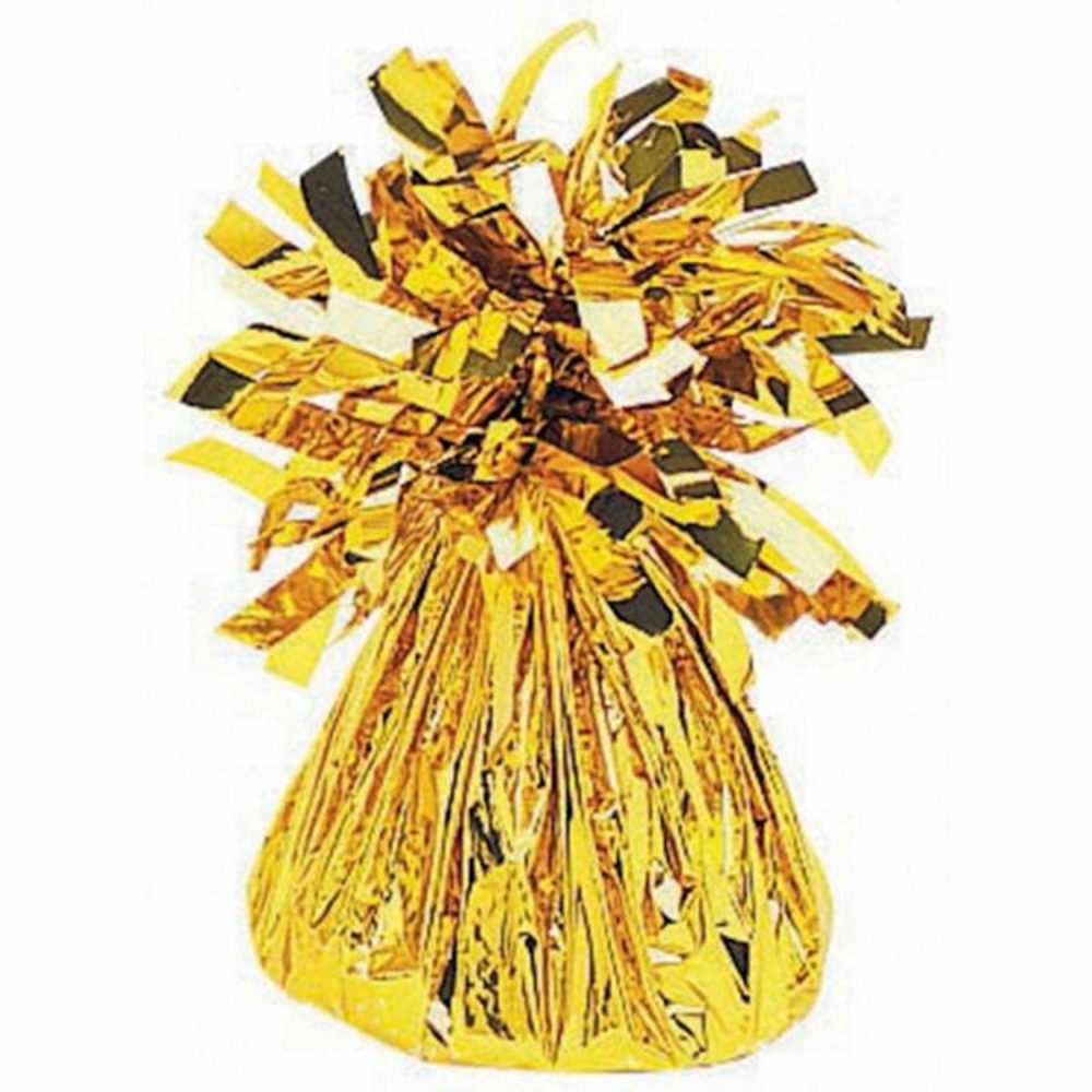 Weights, Sticks & Accessories | Gold Small Foil Balloon Weight Balloons Weights, Sticks & Accessories