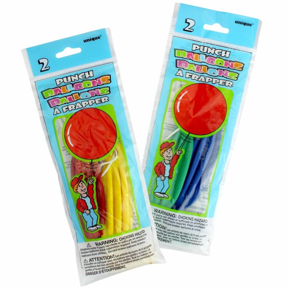 Party Bag Fillers | Coloured Punch Ball Balloons (Pack Of 2) Gifts Party Bag Fillers