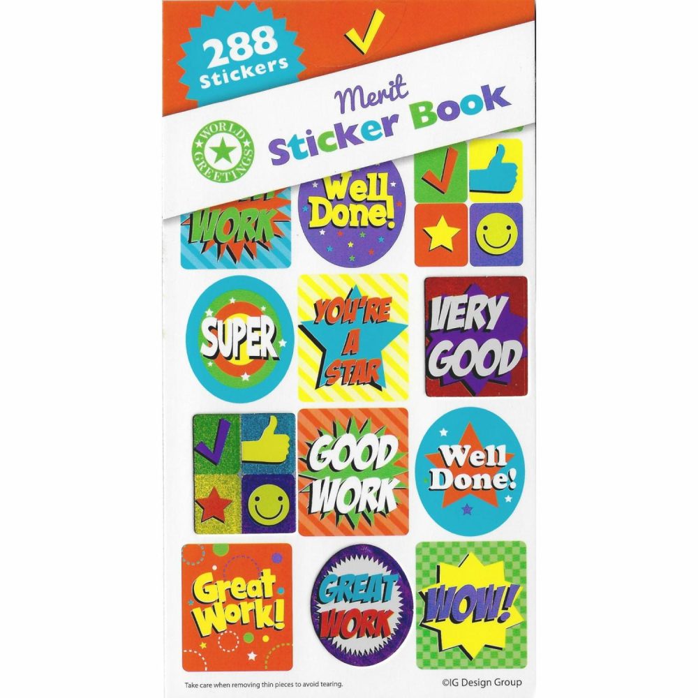 Party Bag Fillers | Merit Sticker Book (12 Sheets) Gifts Party Bag Fillers