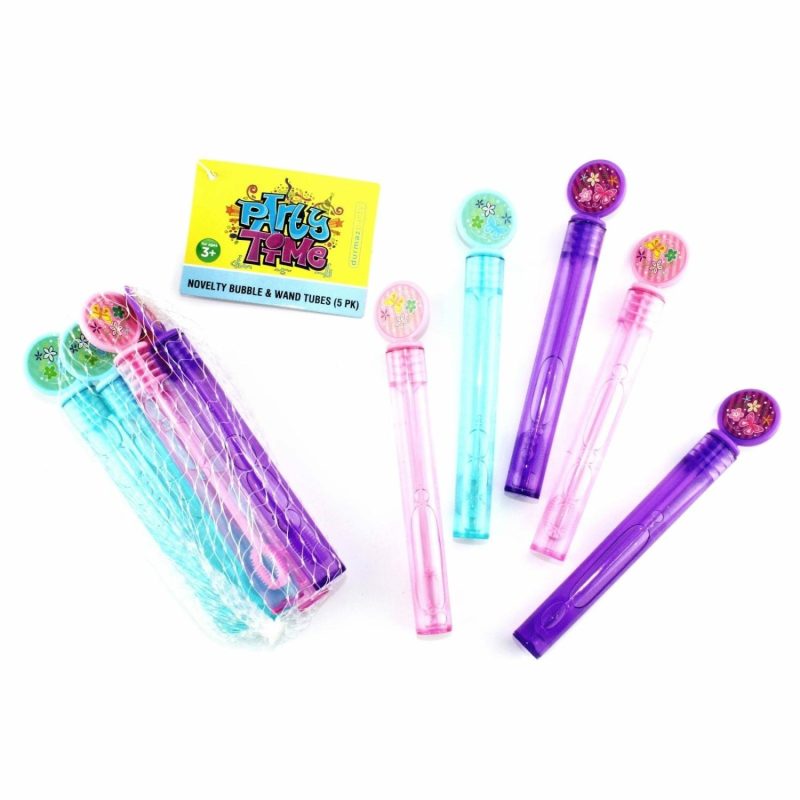 Party Bag Fillers | Mini Butterfly Bubble Wands (Pack Of 5) Gifts Party Bag Fillers