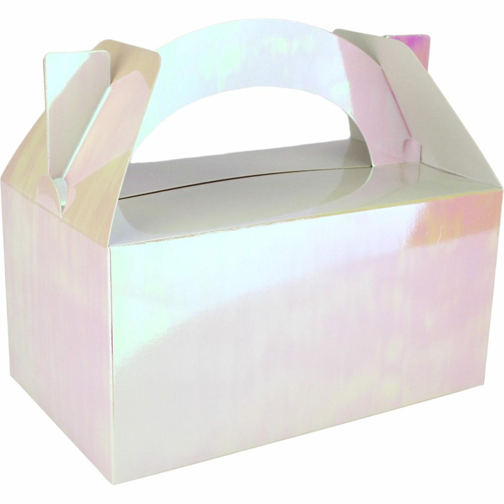 Party Boxes & Containers | Iridescent Lolly/Treat Boxes (Pack Of 5) Gifts Party Boxes & Containers