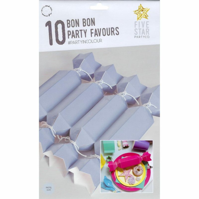 Party Boxes & Containers | Lilac Two Tone Bon Bons Boxes (Pack Of 10) Gifts Party Boxes & Containers