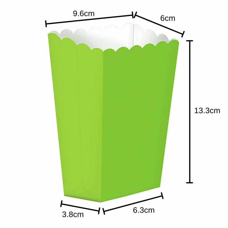 Party Boxes & Containers | Lime Green Treat Boxes (Pack Of 5) Gifts Party Boxes & Containers