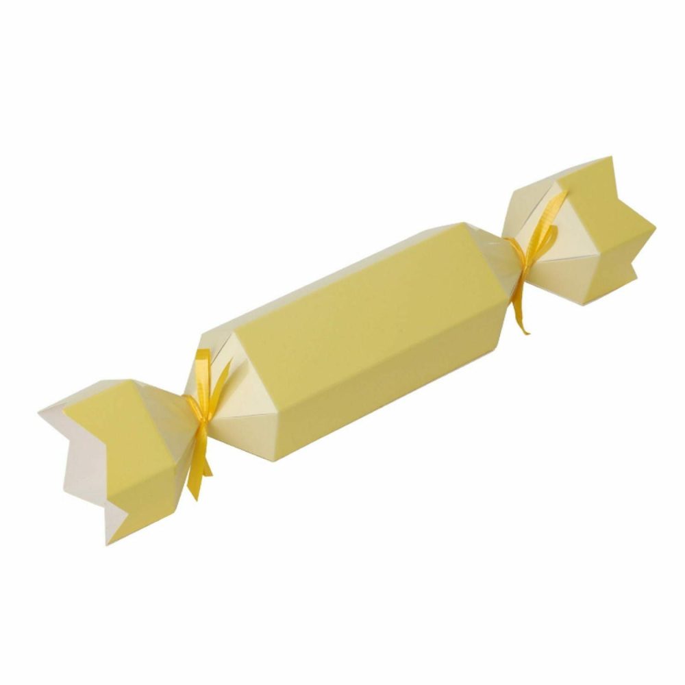 Party Boxes & Containers | Yellow Two Tone Bon Bons Boxes (Pack Of 10) Gifts Party Boxes & Containers