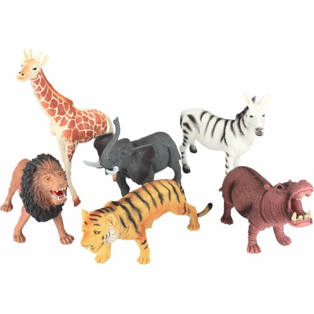 Toys | Jungle Zoo Animals Large Play Toys (Pack Of 6) Toys Toys