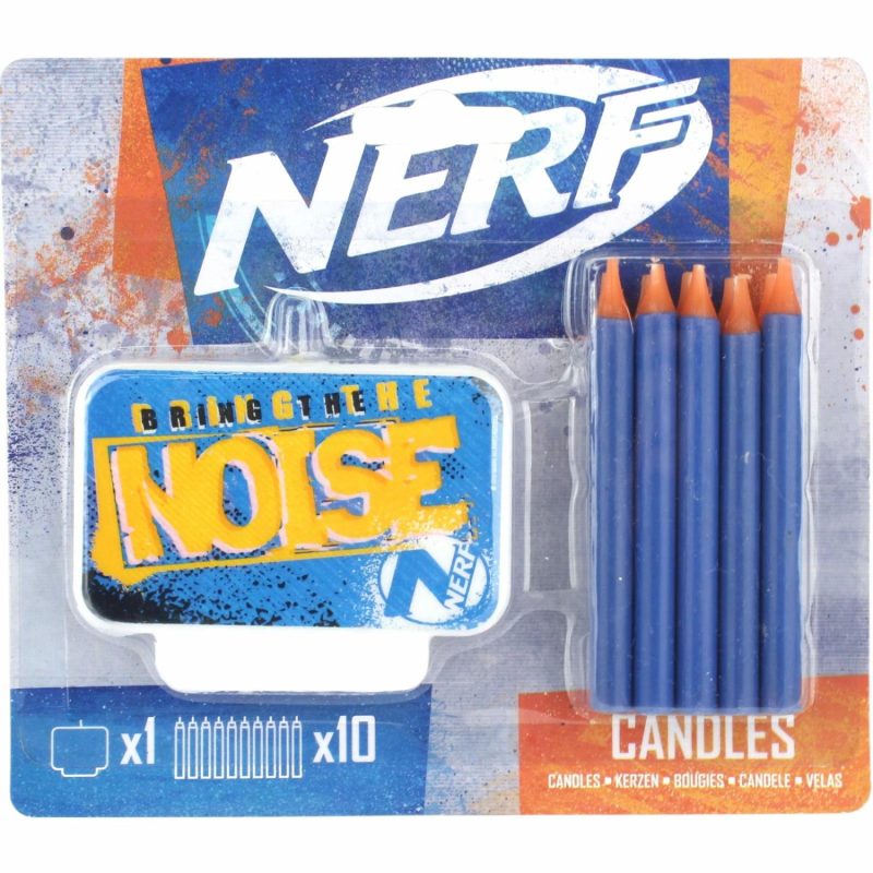 Candles | Nerf Birthday Candle Set (11 Piece) Baking & Cake Decorating Candles