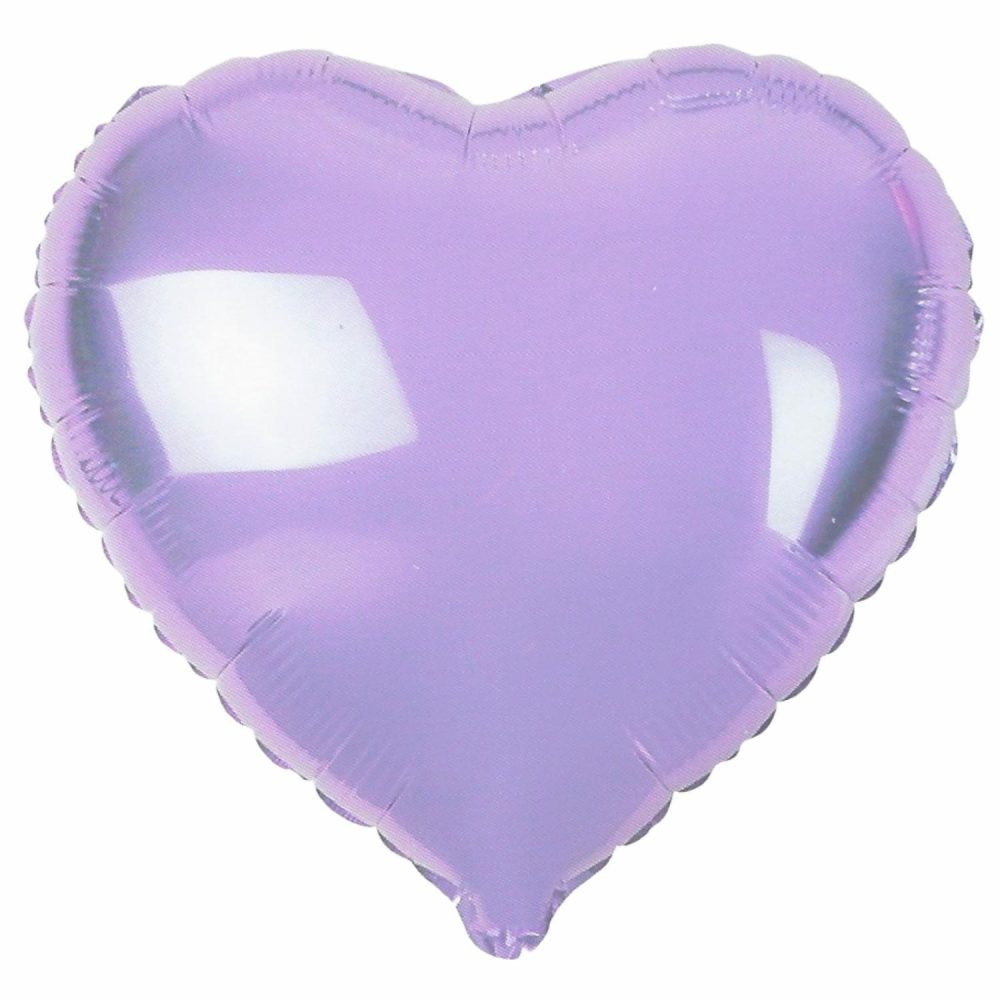 Foil Balloons | Heart Shaped Metallic Lavender Foil Balloon Balloons Foil Balloons