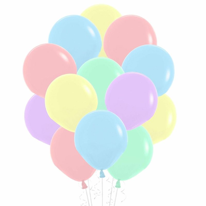 Latex Balloons | Small Pastel Matte Balloons 12Cm (Pack Of 50) Balloons Latex Balloons