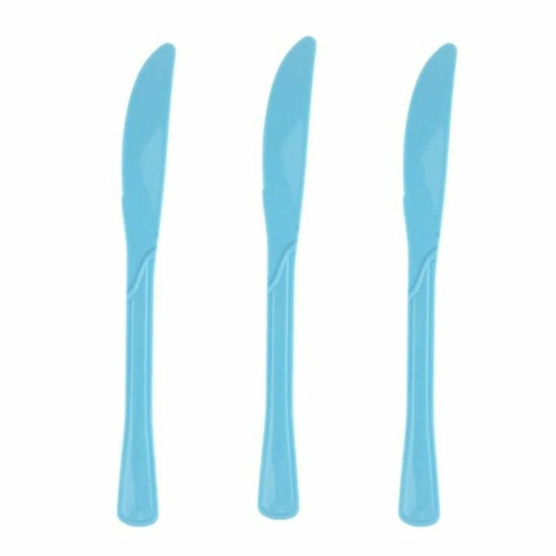 Cutlery & Utensils | Ice Light Blue Reusable Plastic Knives (Pack Of 25) Catering & Kitchen Cutlery & Utensils