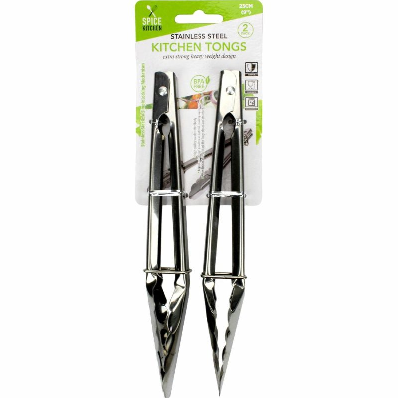 Kitchen Accessories | Stainless Steel Kitchen Tongs (Pack Of 2) Catering & Kitchen Kitchen Accessories