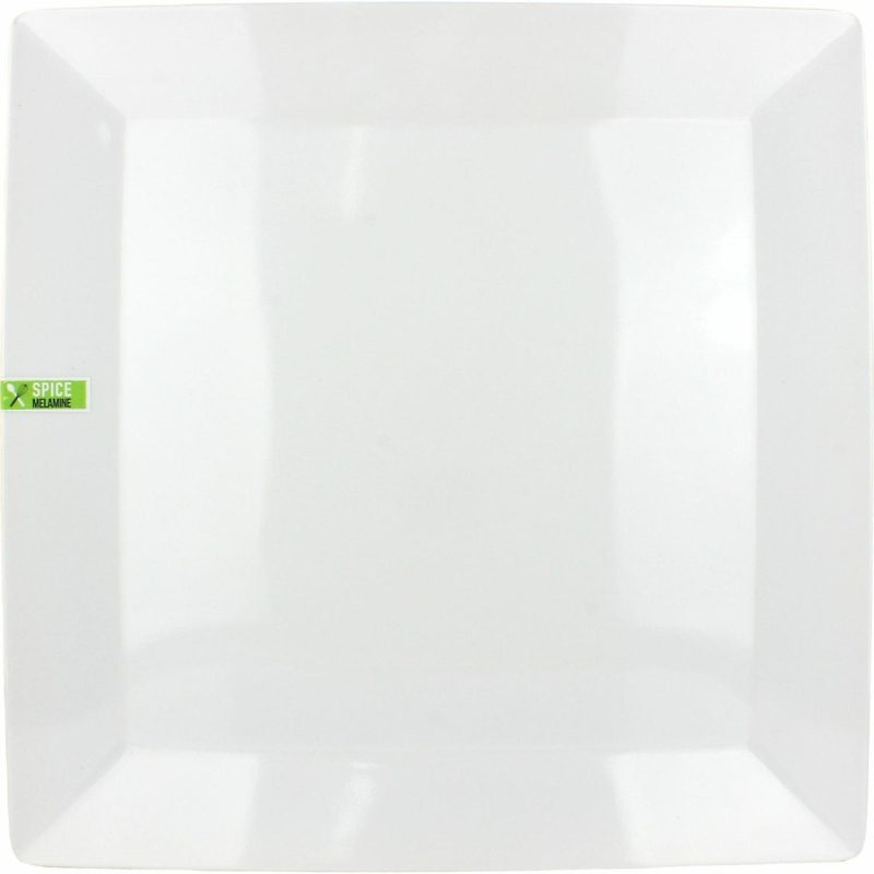 Plates, Platters & Bowls | White 40Cm Square Melamine Platter Catering & Kitchen Plates, Platters & Bowls